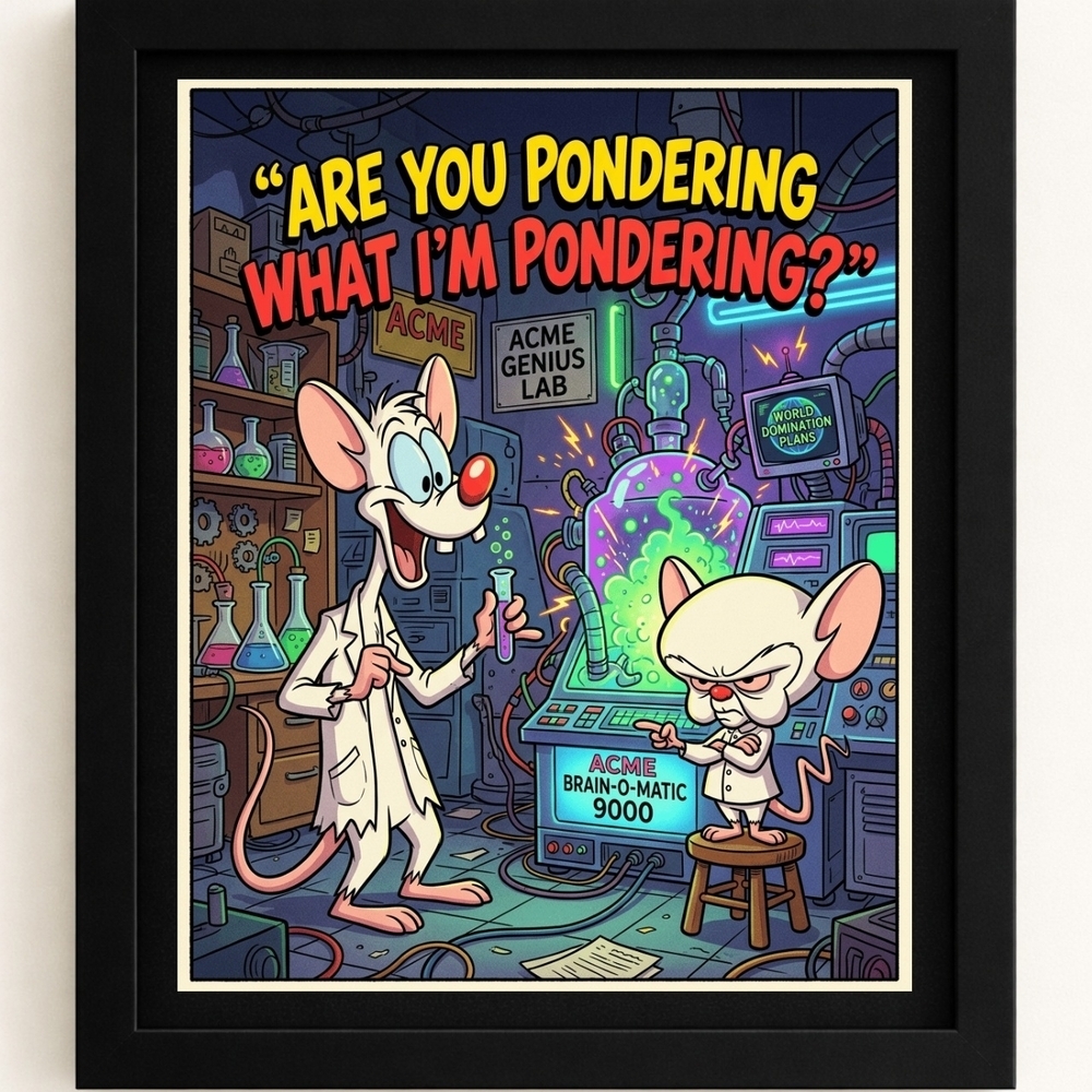 A.I. Animaniacs Art Print In Frame 8x10